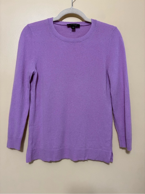 Ann Taylor Sweaters - Ann Taylor 100% Cashmere Crewneck Pullover Sweater Womens M Lilac Purple